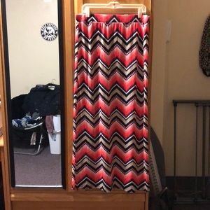 Patterned Maxi Skirt